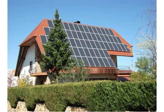 Solaranlage auf dem Dach